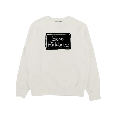 Good Riddance Crochet Crew Neck Sweatshirt