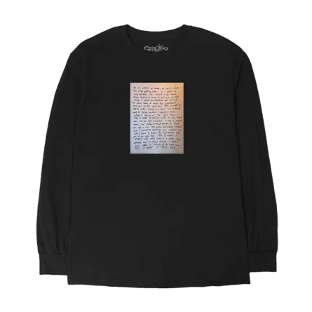 Journal Page Black Longsleeve Tour T-Shirt