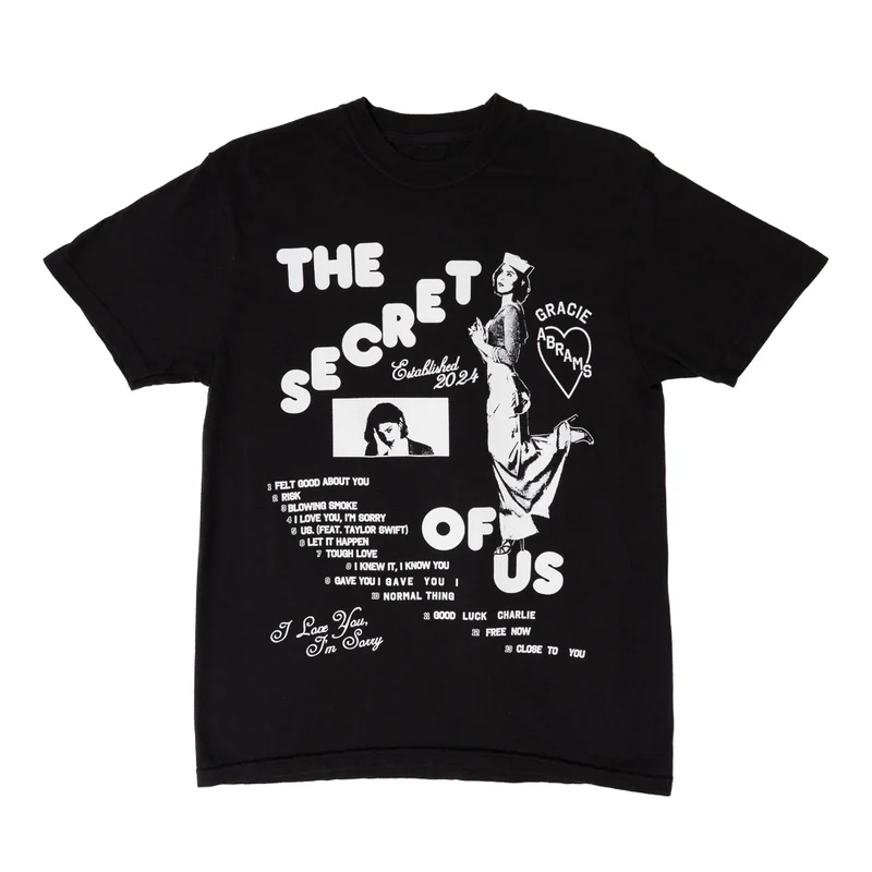 The Secret of Us Graphic Black T-Shirt