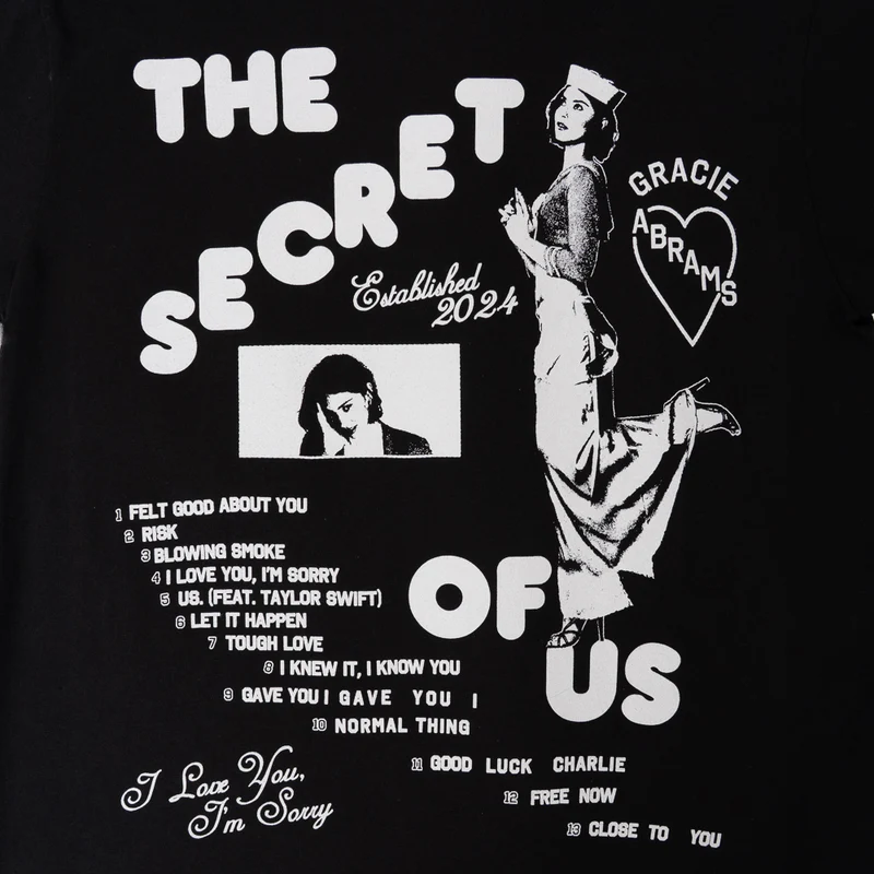 The Secret of Us Graphic Black T-Shirt - Image 4