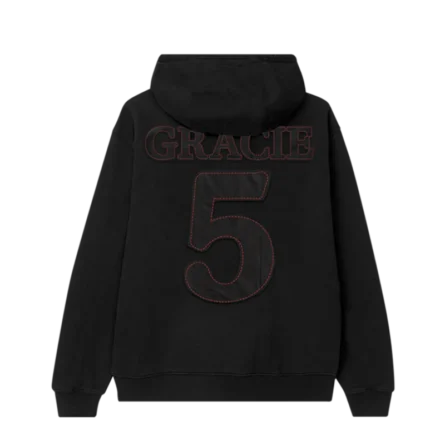 Alternative view of Gracie 5-Year Upcycled Star Patch Black Hoodie